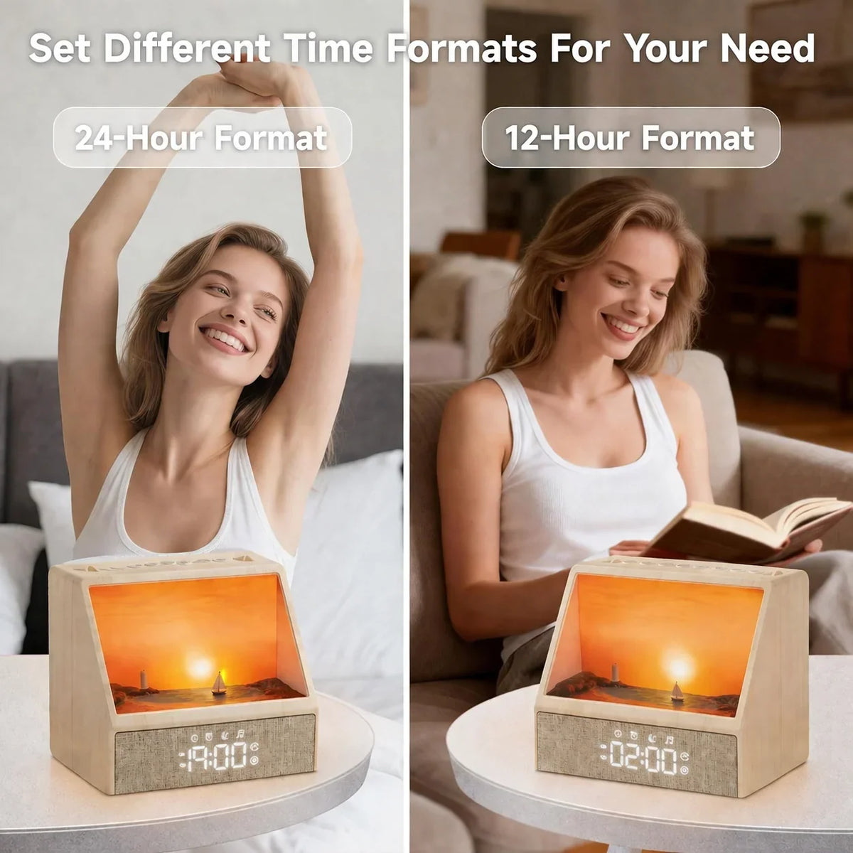 Sunrise Alarm Clock with Bluetooth Speaker