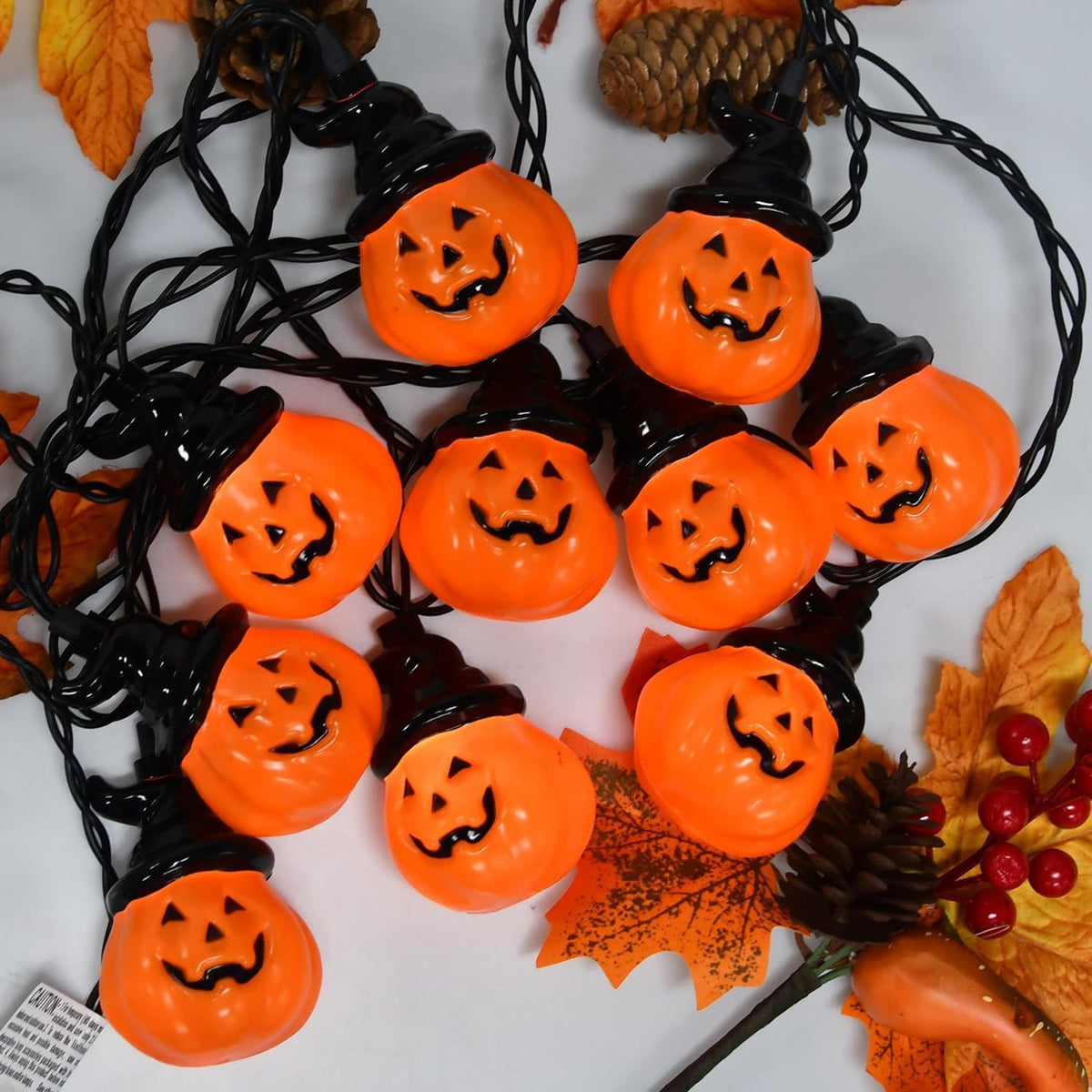 Mini Pumpkin LED String Lights – Halloween