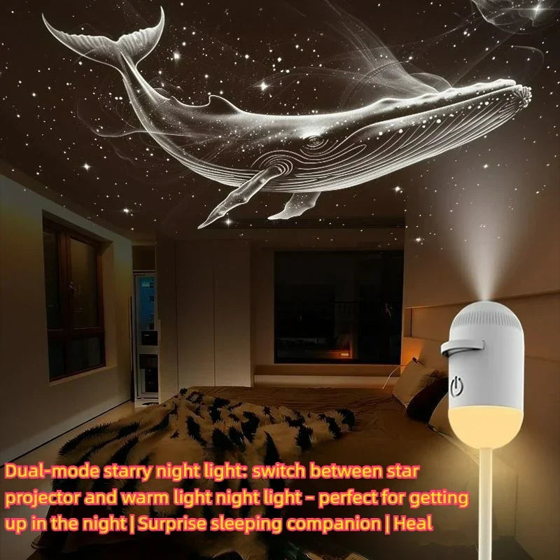 Galaxy Star Projector – 2-in-1 Night Light