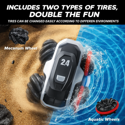 Amphibious RC Car – 4WD Drift & Stunt Play