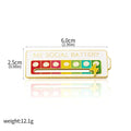 Social Battery Status Brooch – Mood Pin